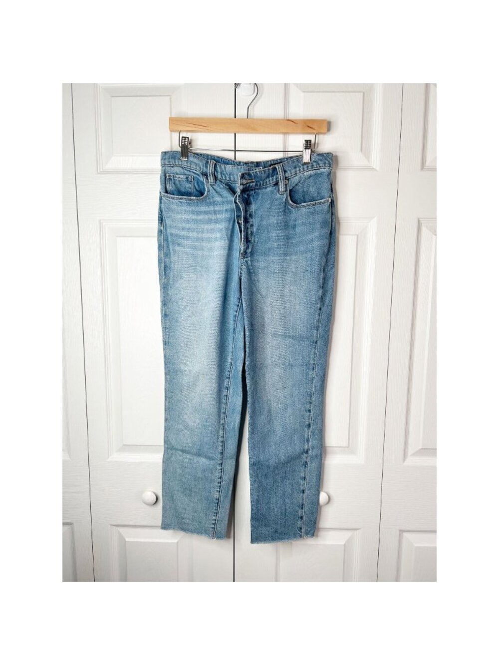 BlankNYC The Madison Crop Showstopper Blue Denim Jeans Women's Size 28
